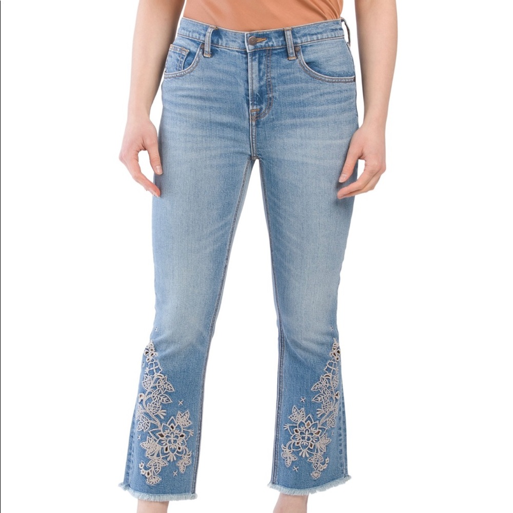 Johnny Was Westside Eyelet Jeans